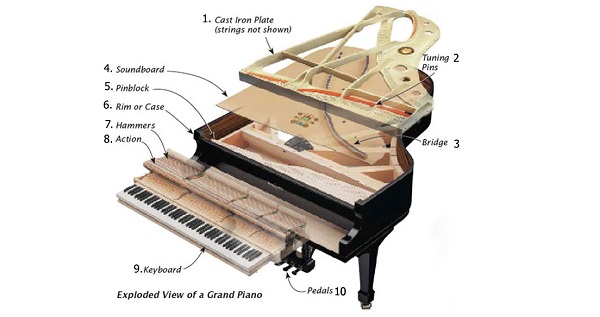 cấu tạo đàn piano cơ