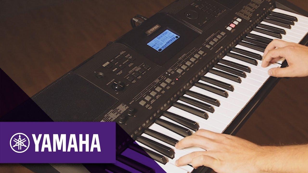 Đàn organ Yamaha PSR E463 có giao diện tối ưu