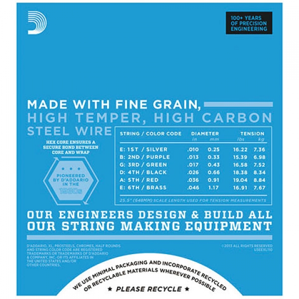 Dây đàn guitar điện D'Addario EXL110