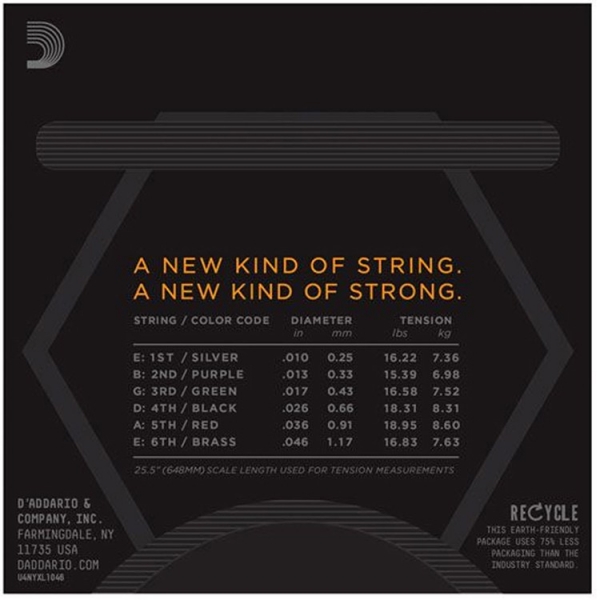 Dây đàn guitar điện D'Addario EXL110-NYXL1046