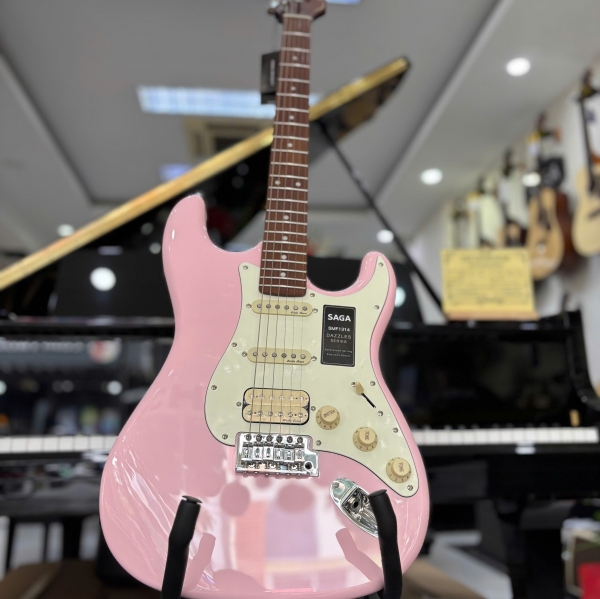 Guitar điện Saga SMF1314HPK (màu hồng)