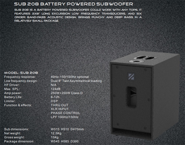 Loa Precision Drive SUB208