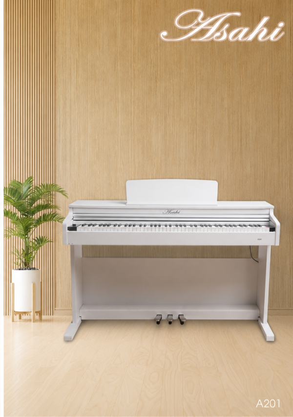 Piano điện Asahi A201 màu trắng