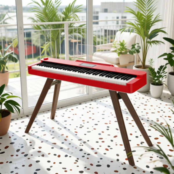 Piano điện Asahi AD300 màu đỏ