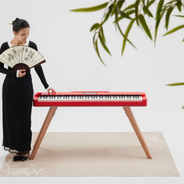 Piano điện Asahi AD300 màu đỏ