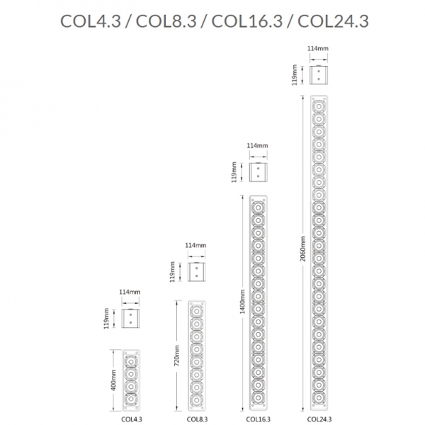 Loa cột Verity COL4.3