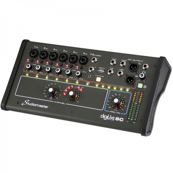 Mixer Studiomaster Digilive 8C
