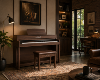  Piano điện Asahi A305WN màu nâu